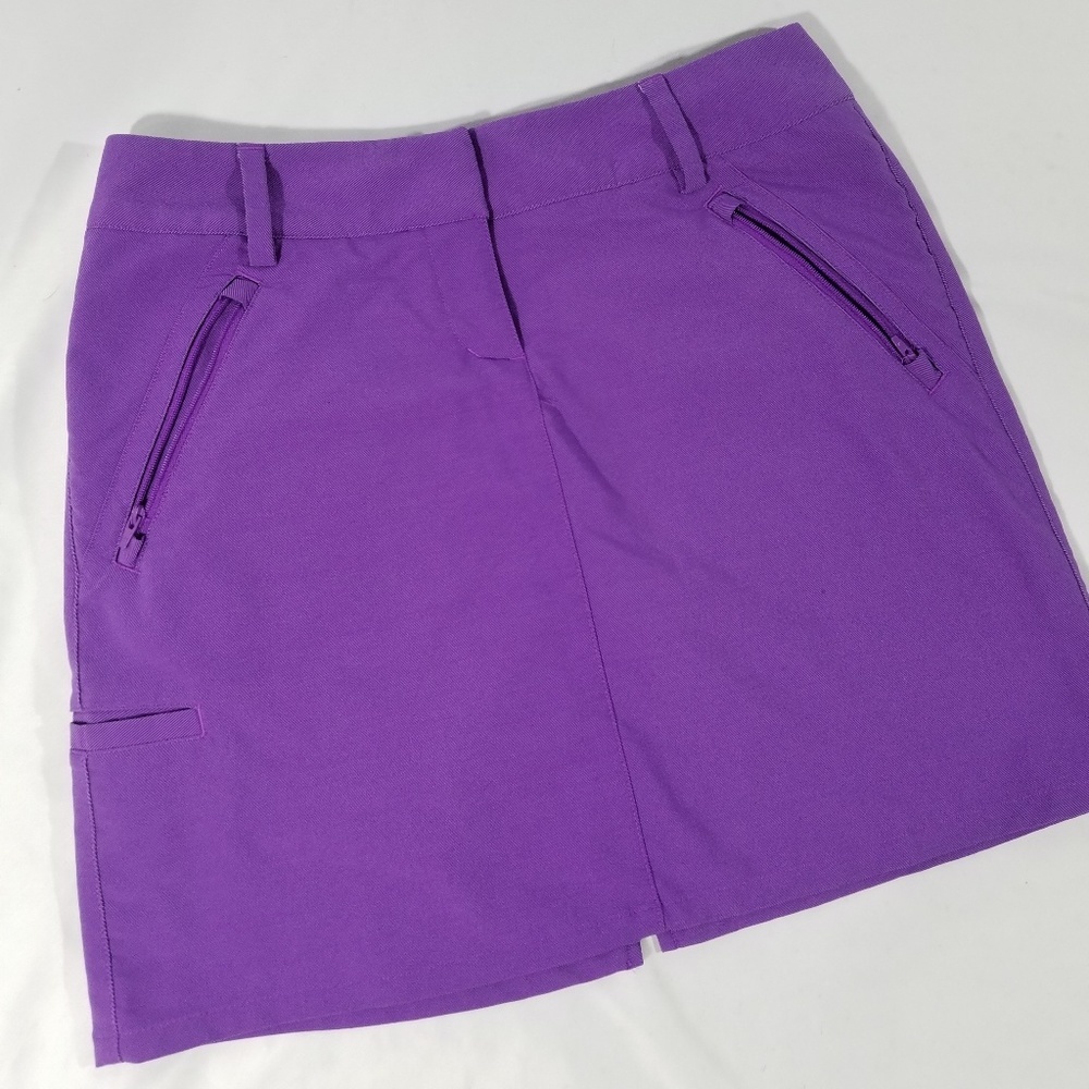 Purple Adidas Climalite Golf  Skirt/Skort Sz 2 EUC